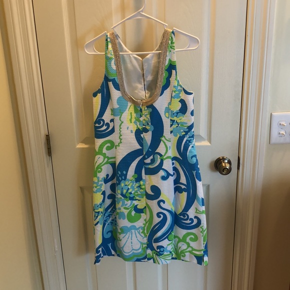 Lilly Pulitzer Crystal Coast Shift Dress Size 10 - Picture 2 of 2